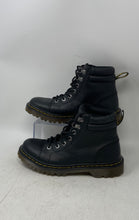 Load image into Gallery viewer, Dr. Martens Womens Faora Black Leather Lace-Up Ankle Combat Boots Size 8