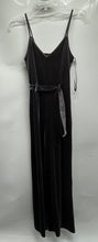 Load image into Gallery viewer, Forever 21 Womens Black Sleeveless V-Neck Belted One-Piece Jumpsuit Size Small