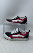 Load image into Gallery viewer, Vans Kids Knu Skool Red Black White Lace-Up Sneakers Shoes Size 2.5