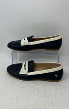 Load image into Gallery viewer, Lauren Ralph Lauren Womens Adison Blue White Slip-On Loafer Flats Size 7 B