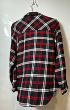 Load image into Gallery viewer, Zara Womens Black Red Plaid Long Sleeve Regular Fit Button-Up Shirt Size XL