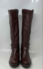 Load image into Gallery viewer, Style & Co Womens Maliaa Brown Leather Knee High Side Zip Riding Boots Size 7.5M