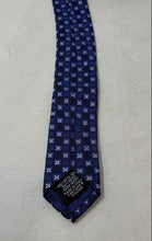 Load image into Gallery viewer, Hugo Boss Mens Light Blue Printed Silk Adjustable Keeper Loop Designer Tie
