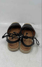 Load image into Gallery viewer, Vizzano Womens Black Leather Round Toe Lace-Up Espadrille Sandals Size 6