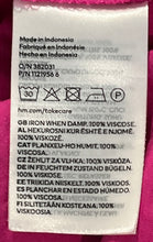 Load image into Gallery viewer, H&M Womens Fuchsia Long Sleeve V-Neck Pullover Mini Wrap Dress Size Small