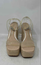 Load image into Gallery viewer, Gianni Bini Womens Clear Rattan Open Toe High Wedge Espadrille Sandals Size 6M