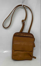 Load image into Gallery viewer, Authentic Fossil Womens Brown Leather Shoulder Crossbody Handbag Stained
