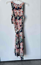 Load image into Gallery viewer, Tahari Womens Multicolor Floral Sleeveless Back Zip Maxi Dress Size 14