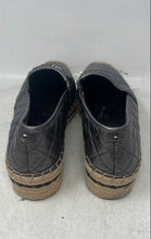 Load image into Gallery viewer, Karl Lagerfeld Womens Dalia Silver Leather Quilted Platform Espadrille Flats 9M