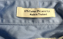 Load image into Gallery viewer, Calvin Klein Mens Blue Long Sleeve Spread Collar Dress Shirt Size 15.5 32/33