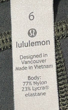 Load image into Gallery viewer, Lululemon Womens Dark Green Regular Fit Activewear Ankle Leggings Size 6