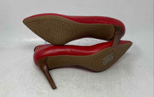 Load image into Gallery viewer, Michael Kors Womens Red Leather Pointed Toe Slip-On Pump Heels Size 8M