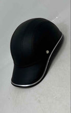 Load image into Gallery viewer, Unbranded Black Safety Hard Baseball Cap Style Half Open Face Bicycle Helmet