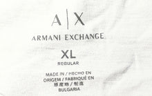 Load image into Gallery viewer, Armani Exchange Mens White Logo Short Sleeve Crew Neck Graphic T-Shirt Size XL
