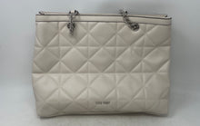 Load image into Gallery viewer, Nine West Womens Beige Quilted Leather Inner Pockets Shoulder Handbag