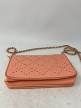 Load image into Gallery viewer, Bebe Womens Orange Leather Studded Mini Shoulder Crossbody Bag