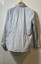 Load image into Gallery viewer, Authentic Burberry London Womens Gray Long Sleeve Button-Up Shirt Size L