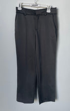 Load image into Gallery viewer, Zara Womens Black Slash Pockets Flat Front Belt Loops Dress Pants Size XS