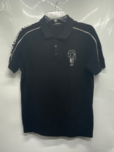 Load image into Gallery viewer, Karl Lagerfeld Womens Black White Short Sleeve Regular Fit Polo Shirt Size M