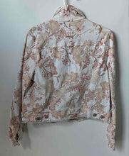 Load image into Gallery viewer, Nine West Womens Multicolor Denim Floral Printed Button Front Jacket Size Large