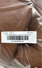 Load image into Gallery viewer, Steve Madden Womens Brown Leather Embossed Logo Double Handle Shoulder Bag