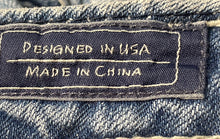 Load image into Gallery viewer, Miss Me Womens Blue Belt Loops 5-Pocket Design Button Front Bootcut Jeans Sz 27