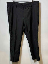 Load image into Gallery viewer, Authentic Burberry Mens Black Flat Front Pockets Uniform Dress Pants Size EUR 56