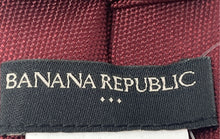 Load image into Gallery viewer, Banana Republic Mens Burgundy Keeper Loop Adjustable Formal Pointed Tie One Size