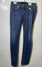 Load image into Gallery viewer, True Religion Womens Blue Dark Wash Stretch Denim Skinny Leg Jeans Size 26