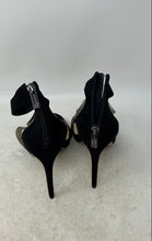 Load image into Gallery viewer, Jessica Simpson Womens Black Stiletto Heel Back Zip Strappy Sandals Size 7M