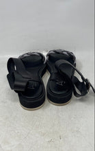 Load image into Gallery viewer, AGL Womens Mirea Black Gray Leather Open Toe Ankle Strap Sandals Size EUR 37