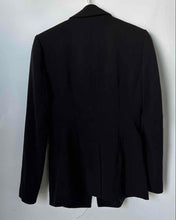 Load image into Gallery viewer, Calvin Klein Womens Black Pocket Peak Lapel Double-Breasted Blazer Jacket Size 2