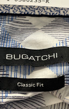 Load image into Gallery viewer, Bugatchi Mens Black White Checkered Long Sleeve Button-Up Shirt Size Large