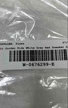 Load image into Gallery viewer, Nike Kids Air Jordan 3 Retro White Gray Red Sneaker Shoes Size 6Y No Laces