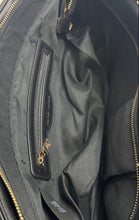 Load image into Gallery viewer, Badgley Mischka Womens Black Quilted Leather Double Handle Tote Handbag