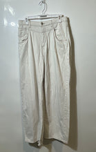 Load image into Gallery viewer, Zara Womens White Denim Stretch Light Wash Pockets Wide-Leg Jeans Size S