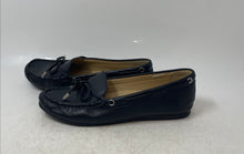 Load image into Gallery viewer, Michael Kors Womens Sutton Black Leather Slip-On Flat Moccasin Shoes Size 7