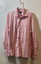 Load image into Gallery viewer, INC International Concepts Mens Pink Striped Long Sleeve Button-Up Shirt Sz XXL