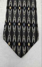 Load image into Gallery viewer, Gianfranco Ruffini Mens Gray Abstract Geometric Silk Adjustable Pointed Tie