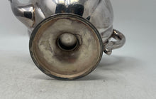 Load image into Gallery viewer, Vintage Antique Silver-Tone Scalloped Edges And Pedestal Base Lidded Teapot