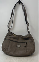 Load image into Gallery viewer, Giani Bernini Womens Gray Pebble Leather Adjustable Strap Crossbody Hobo Bag