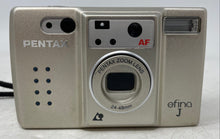 Load image into Gallery viewer, Pentax Efina J Silver Built-In Flash Point & Shoot Film Camera Untested