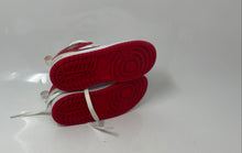 Load image into Gallery viewer, Nike Kids Air Jordan 1 Mid DR6497-116 White Red Beige Sneaker Shoes Size 10C