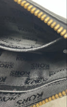 Load image into Gallery viewer, Michael Kors Womens Black Leather Logo Zipper Inner Pocket Wristlet Wallet