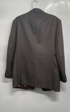 Load image into Gallery viewer, Claiborne Mens Brown Houndstooth Long Sleeve Notch Lapel Three Button Blazer 41R