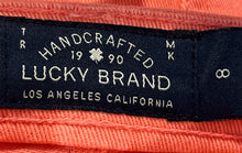Load image into Gallery viewer, Lucky Brand Girls Riley Pink Denim Cuffed Raw Hem Cut-Off Shorts Size 8