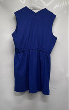 Load image into Gallery viewer, Calvin Klein Womens Blue Elastic Waist Sleeveless V-Neck Mini Dress Size 16
