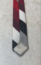 Load image into Gallery viewer, Raoul Da Paris Mens Multicolor Striped Print Keeper Loop Adjustable Pointed Tie