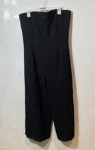Load image into Gallery viewer, New York & Company Womens Black Strapless Back Zip One-Piece Jumpsuit Size 14