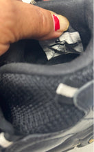 Load image into Gallery viewer, Nike Mens Air More Money Black White Leather Lace-Up Sneaker Shoes Size 8